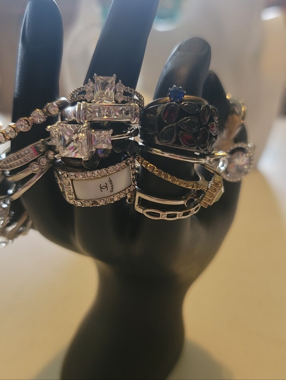 18+ Piece Luxe Ring Collection – Gold & Silver Tone CZ Rings